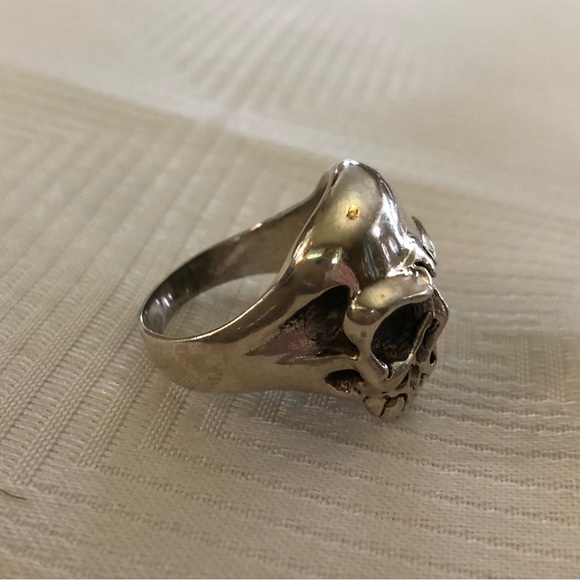 Men’s Skull Ring. 925 silver. Made in Mexico - Picture 2 of 6